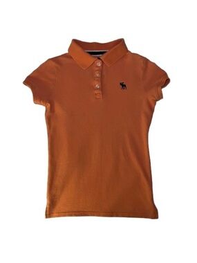 Abercrombie & Fitch Boys Orange Polo Shirt Size Small